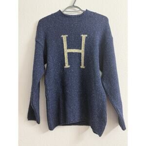 Harry Potter H Sweater S Wizarding World Universal Studios Made in Scotland Blue